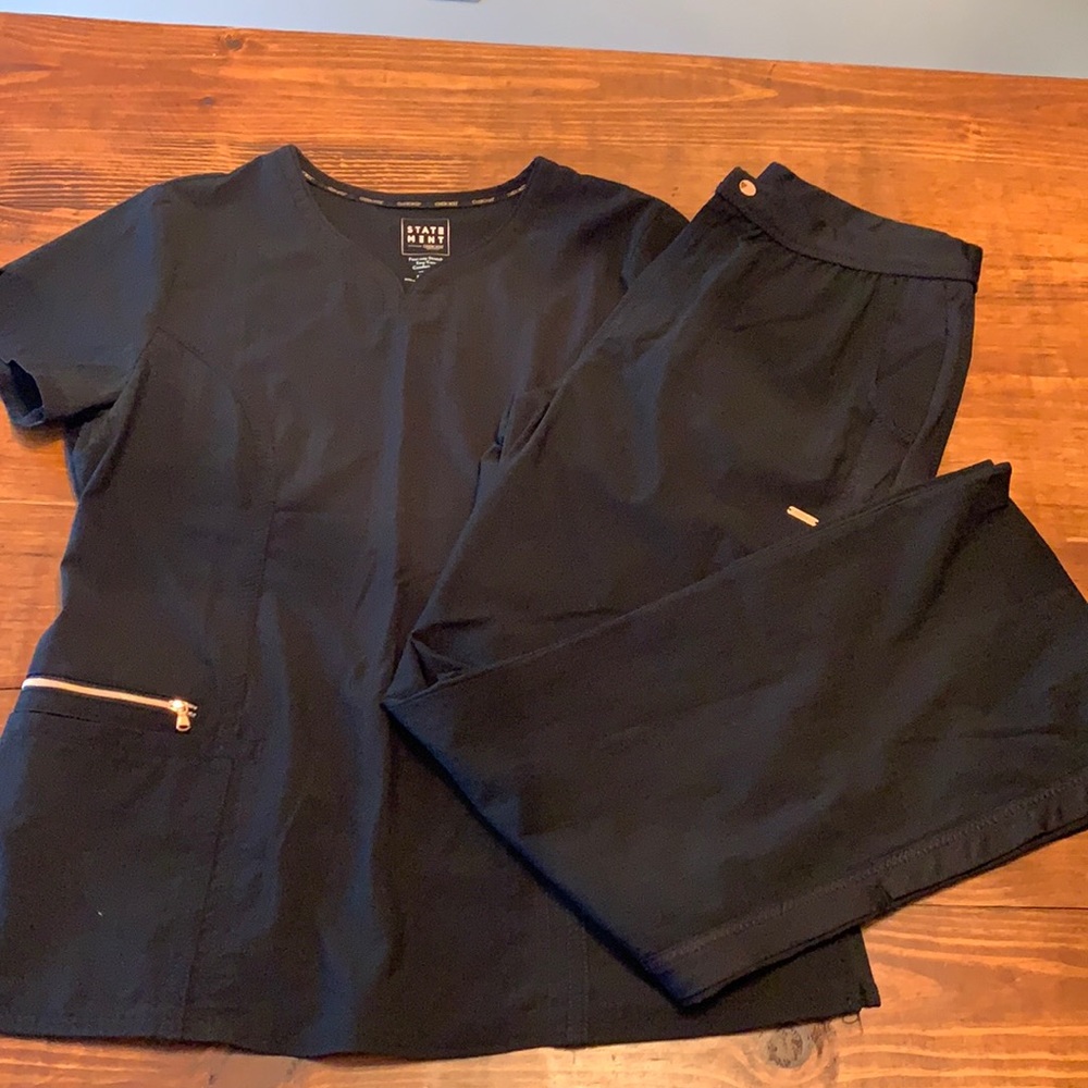 Cherokee Statement Black Scrub Set